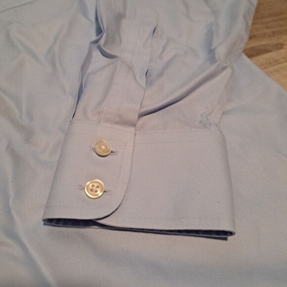 Charles Tyrwhitt Dress Shirt Non Iron Classic Fit Blue Men's 17/36 - Picture 4 of 11